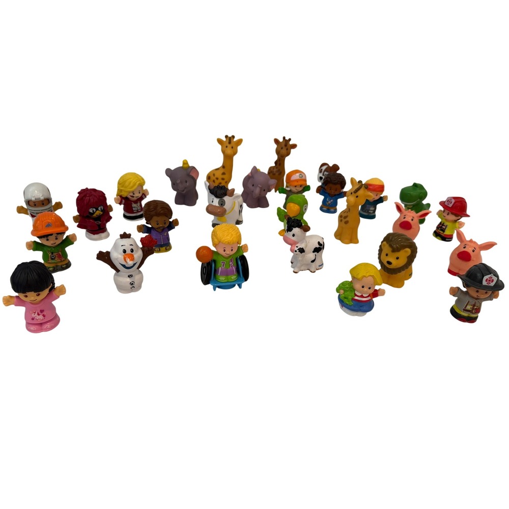 Fisher-Price Little People Figures Lot 25pc Animals People Olaf Disney Mixed